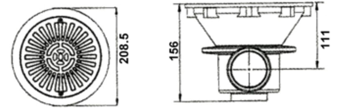 Main Drain for Concrete Pool 