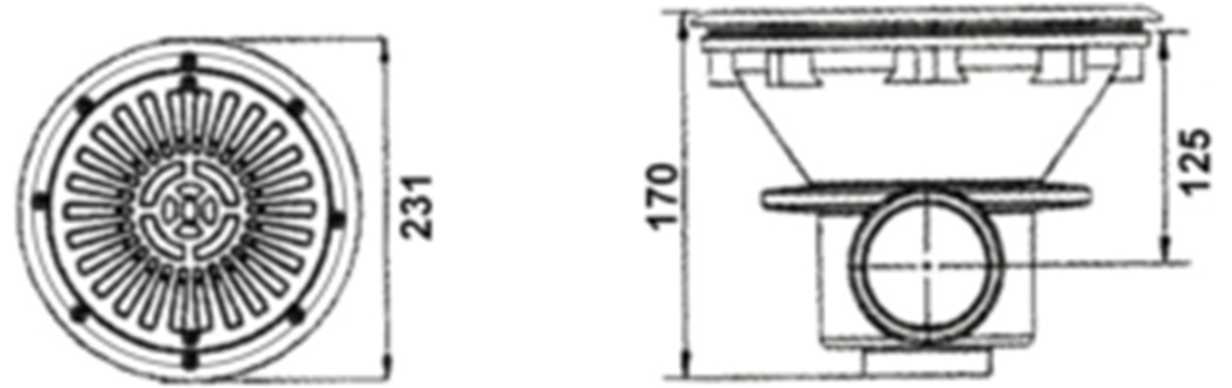 Main Drain for Vinyl Pool