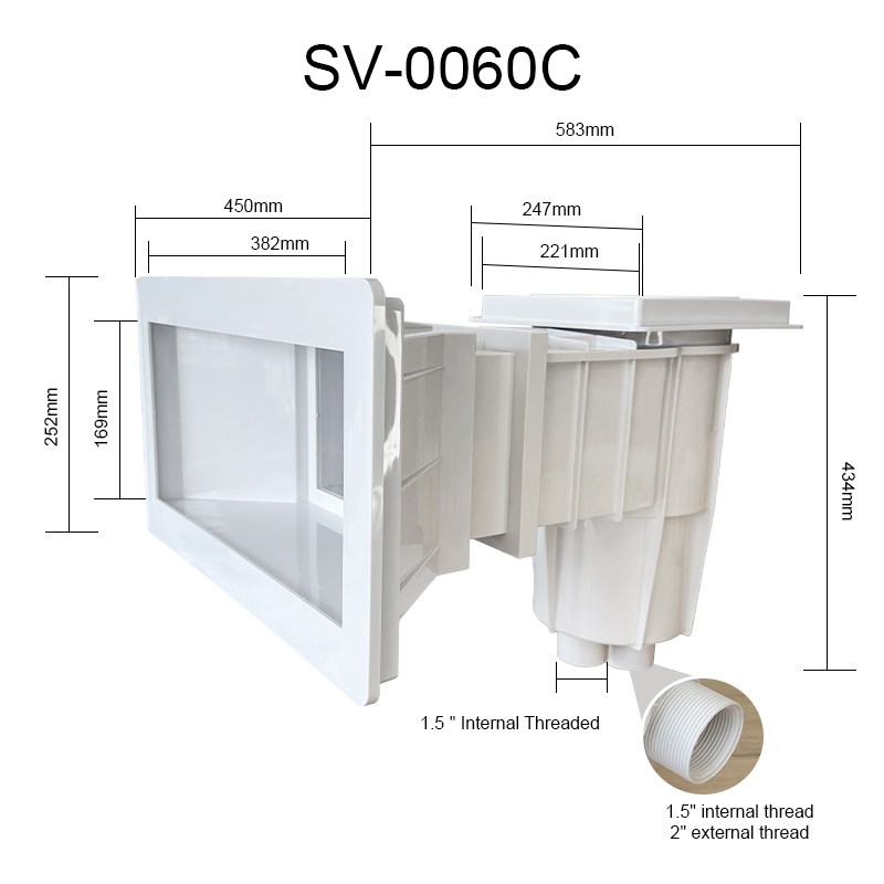 Wall Skimmer SV-0060 Wide Mouth