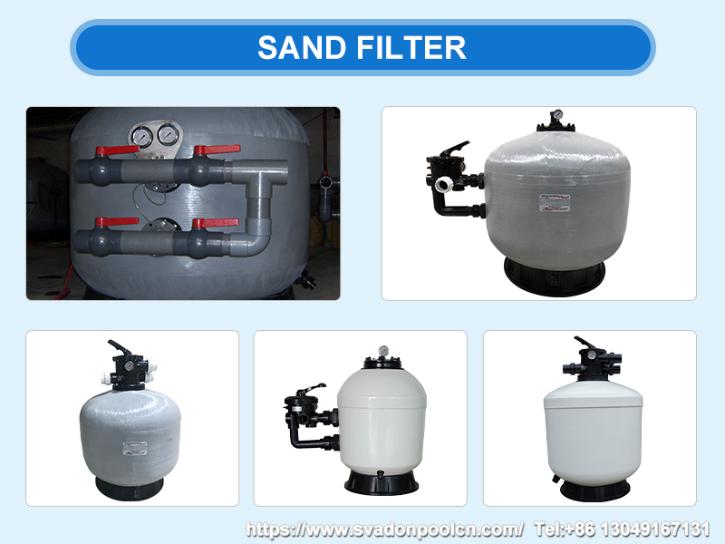 swimming pool filter, pool sand filter, quartz sand tank, top mount sand filter, side mount sand filter